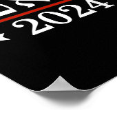 Verkies President Trump 2024 Hebreeuwse Joodse Isr Poster (Hoek)