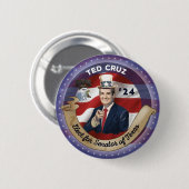 Verkies Ted Cruz voor Senator van Texas Ronde Button 5,7 Cm (Voorkant /achterkant)