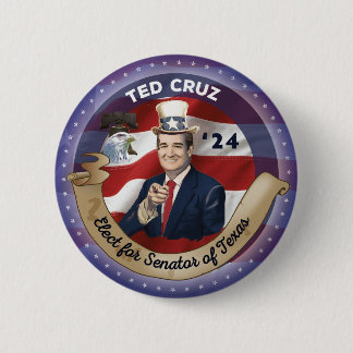 Verkies Ted Cruz voor Senator van Texas Ronde Button 5,7 Cm