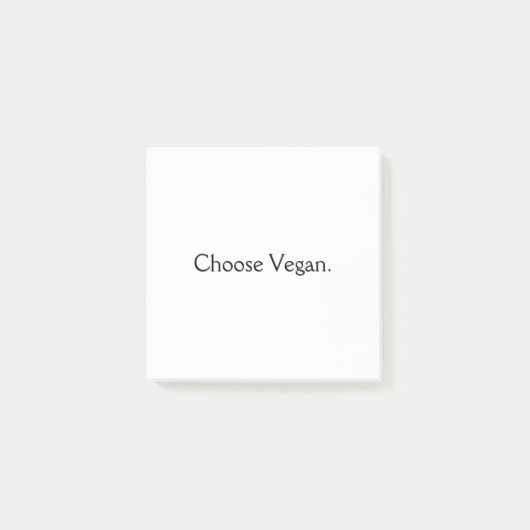 Verkies Vegan: Minimale stijl Post-it® Notes (Voorkant)