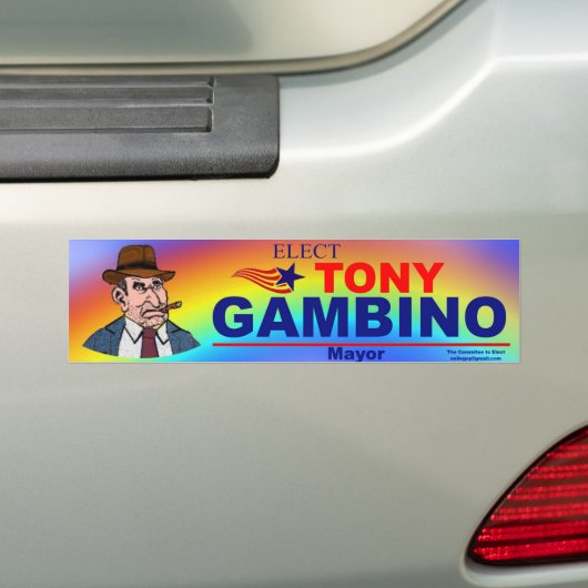 Verkiezer Tony Gambino Mayor Bumpersticker (Op auto)