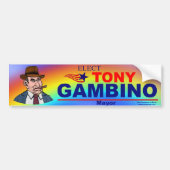 Verkiezer Tony Gambino Mayor Bumpersticker (Voorkant)