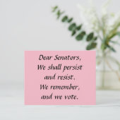 Verkiezers blijven stemmen briefkaart (Staand voorkant)