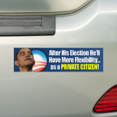 Verkiezing 2012 - Anti-Obama Bumpersticker (Op auto)