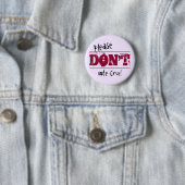 Verkiezing 2016 Niet Stemmen Cruz aangepaste tekst Ronde Button 5,7 Cm (In situ)