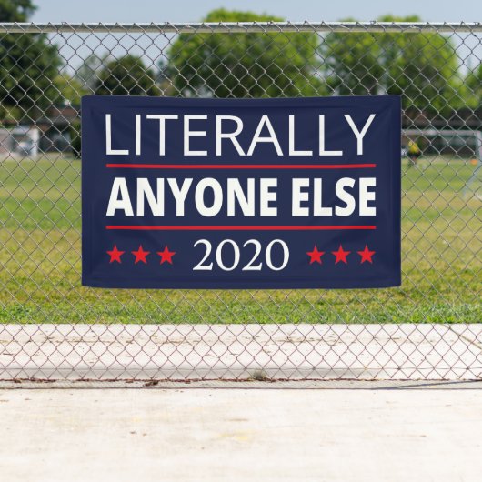 Verkiezing 2020, anti-trump - iedereen Else III Spandoek (Insitu)