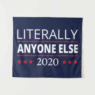 Verkiezing 2020, anti-trump - iedereen Else III Wandkleed