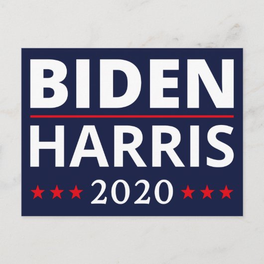 Verkiezing 2020 - Biden Harris II Briefkaart (Voorkant)