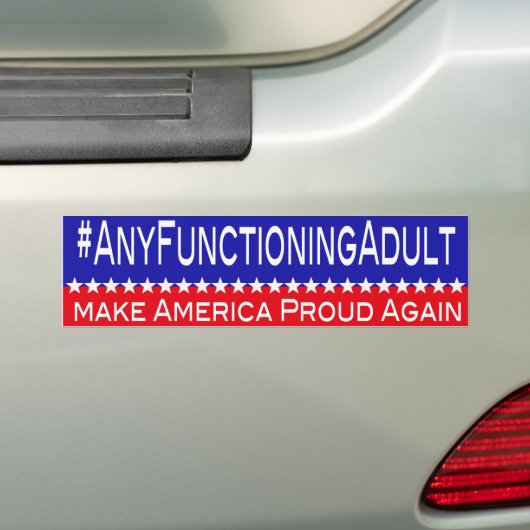 Verkiezing 2020 bumpersticker (Op auto)