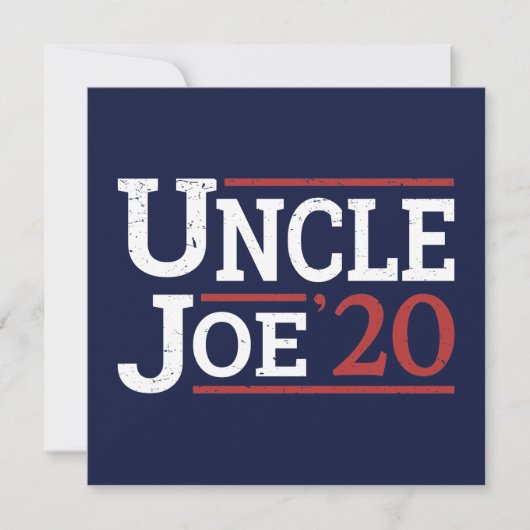 Verkiezing 2020 - Oom Joe (Voorkant)