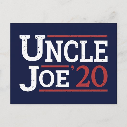 Verkiezing 2020 - Oom Joe Briefkaart (Voorkant)