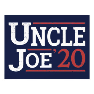 Verkiezing 2020 - Oom Joe Foto Afdruk