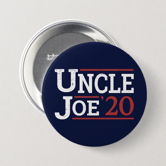Verkiezing 2020 - Oom Joe Ronde Button 7,6 Cm (Voorkant /achterkant)