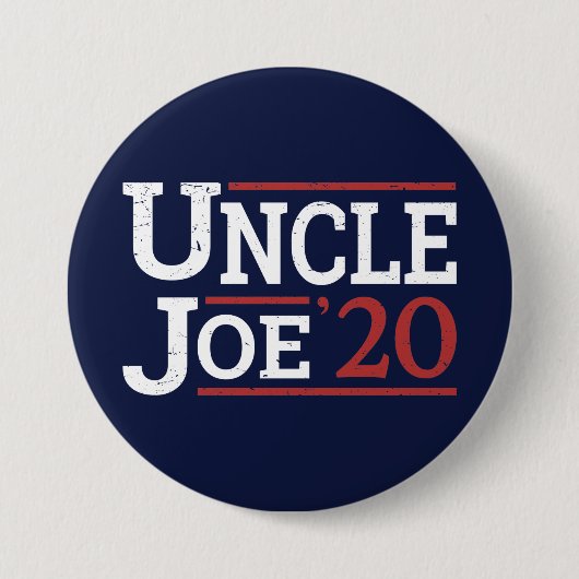 Verkiezing 2020 - Oom Joe Ronde Button 7,6 Cm (Voorkant)