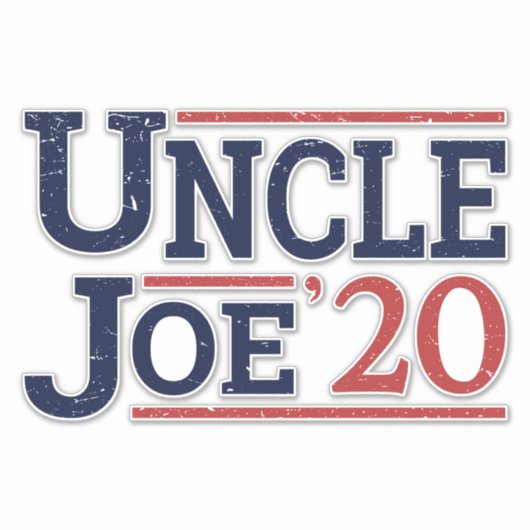 Verkiezing 2020 - Oom Joe Sticker (Voorkant)