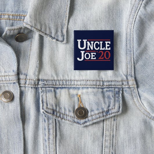 Verkiezing 2020 - Oom Joe Vierkante Button 5,1 Cm (In situ)