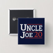 Verkiezing 2020 - Oom Joe Vierkante Button 5,1 Cm (Voorkant /achterkant)