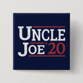 Verkiezing 2020 - Oom Joe Vierkante Button 5,1 Cm (Voorkant)