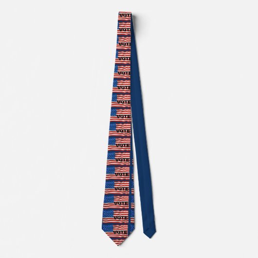 Verkiezing 2020 Stemming blauw Stropdas (Voorkant)