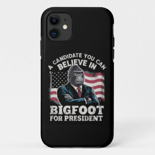 Verkiezing 2024 Grappige Stem Sasquatch VS Case-Mate iPhone Case