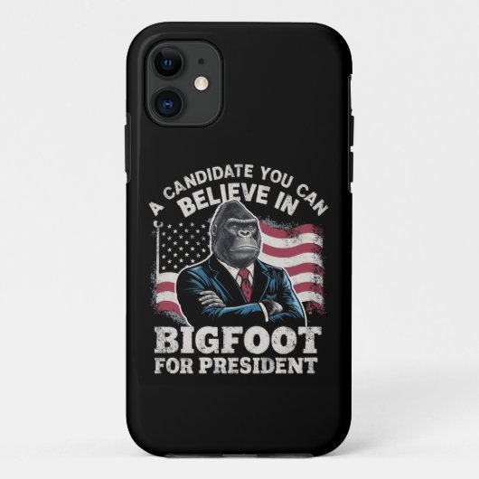 Verkiezing 2024 Grappige Stem Sasquatch VS Case-Mate iPhone Case (Achterkant)