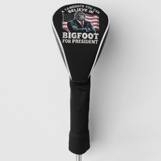 Verkiezing 2024 Grappige Stem Sasquatch VS Golfheadcover (Voorkant)