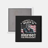 Verkiezing 2024 Grappige Stem Sasquatch VS Magneet (Voorkant / Achterkant)