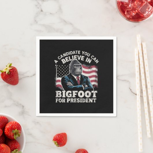 Verkiezing 2024 Grappige Stem Sasquatch VS Servet (Insitu)