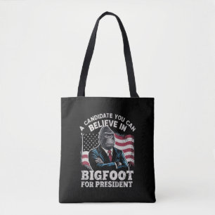 Verkiezing 2024 Grappige Stem Sasquatch VS Tote Bag