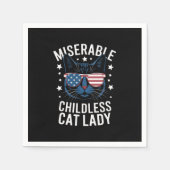 Verkiezing 2024 Kinderloze Cat Lady Feministische  Servet (Voorkant)