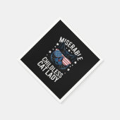 Verkiezing 2024 Kinderloze Cat Lady Feministische  Servet (Hoek)