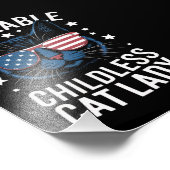 Verkiezing 2024 Kinderloze Kat Vrouw Feministische Foto Afdruk (Hoek)