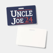 Verkiezing 2024 - Oom Joe I Badge (Voor- en achterkant)
