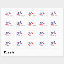 Verkiezing 2024 vierkante sticker
