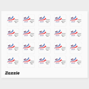 Verkiezing 2024 vierkante sticker