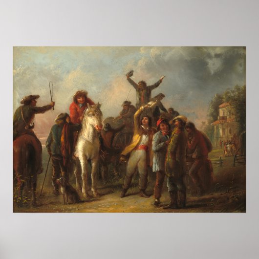 Verkiezing - Alfred Jacob Miller Fine Art Poster (Voorkant)