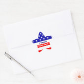 Verkiezing Amerikaanse Vlaggenster Stickers (Envelop)