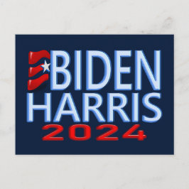 Verkiezing Biden Harris 2024 Briefkaart
