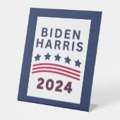 Verkiezing Biden Harris 2024 Reclamebord Met Voetstuk (Voorkant)