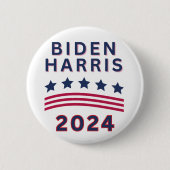 Verkiezing Biden Harris 2024 Ronde Button 5,7 Cm (Voorkant)