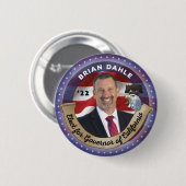 Verkiezing Brian Dahle voor gouverneur van Califor Ronde Button 5,7 Cm (Voorkant /achterkant)