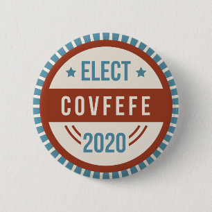 Verkiezing Covfefe 2020 Parodie op presidentsverki Ronde Button 5,7 Cm