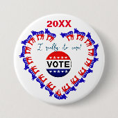 Verkiezing Democratische Button 2024 (Voorkant)