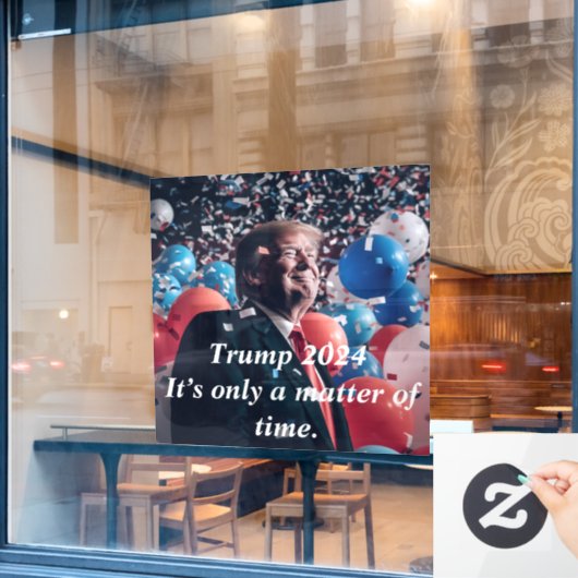 Verkiezing Donald Trump 2024 Raamsticker (Cafe Raam)