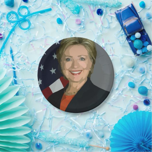 verkiezing Hillary Clinton 2016 Borden 7" Papieren Bordje (Feest)