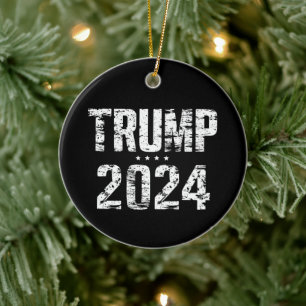 Verkiezing Houd Amerika Groot Trump 2024 Keramisch Ornament