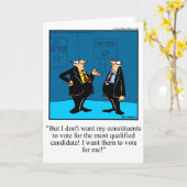 Verkiezing Humor Wenskaart Kaart (Gele Bloem)