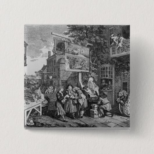 Verkiezing II: Instemming Vierkante Button 5,1 Cm (Voorkant)