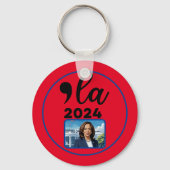 Verkiezing Kamala Harris 2024 Grappig Anti Trump Sleutelhanger (Achterkant)