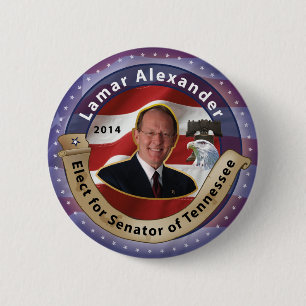 Verkiezing Lamar Alexander voor senator van Tennes Ronde Button 5,7 Cm